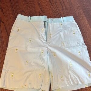 Lilly Pulitzer Light Blue Embroidered Women's Bermudas